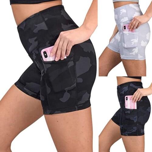 2020 women Push Up Leggings Print Yoga Shorts Scrunch Butt Seamless Running Shorts Gym Clothing Fitness Sport Shorts Legging