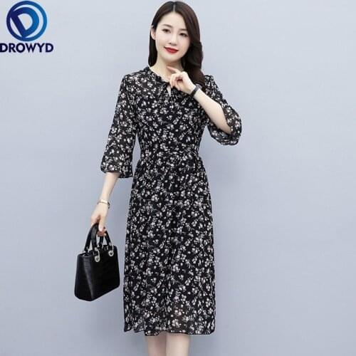 Summer Dress Women New Fashion Ruffled O-neck Mid Long Bodycon Dress Slim Plus Size Female Bohemian Summer Beach Dress Vestidos