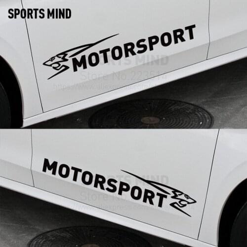 1 Pair SPORTS MIND lion MOTORSPORT car sticker Decal For peugeot 307 206 308 407 207 3008 208 508 406 2008 301 accessories