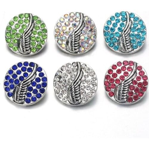 10pcs/lot Hot sale trendy Wing 18mm snap button jewelry ginger snaps fit button snap bracelets bangles necklace jewelry 7944