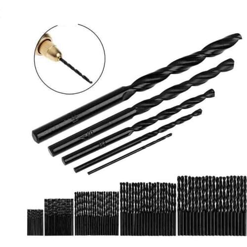 100pcs HSS Drill Bits Metal Drilling Twist Drill Bit Metalworking Drill Bits 1mm/2mm/3mm/4mm/5mm