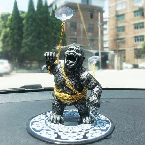 Furious Gorilla Car Decoration Dashboard High Quality Resin Doll Car Interior Ornaments Stylish Sophisticated Car Accessories