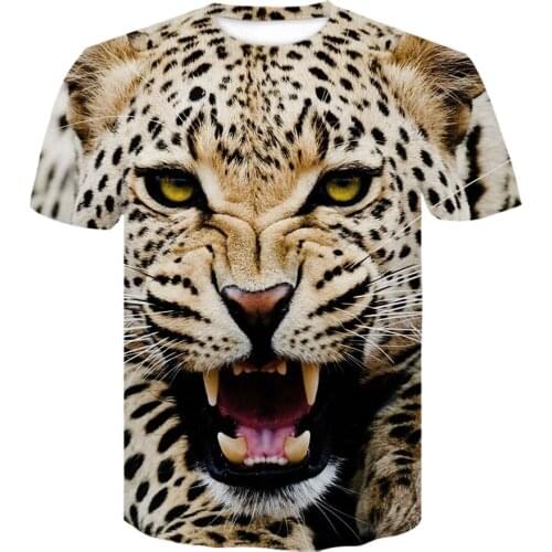 2021 summer Men tiger 3d Printed tshirt lion men clothing T shirt Casual loose oversized t shirt Brand design t shirt for men