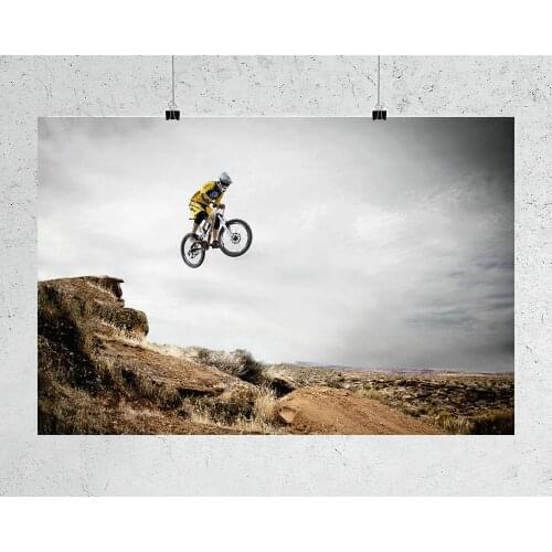 H239 Mountain Bike Off road Cycling 04 Wall Sticker Silk Poster Art Home Decoration Christmas gift