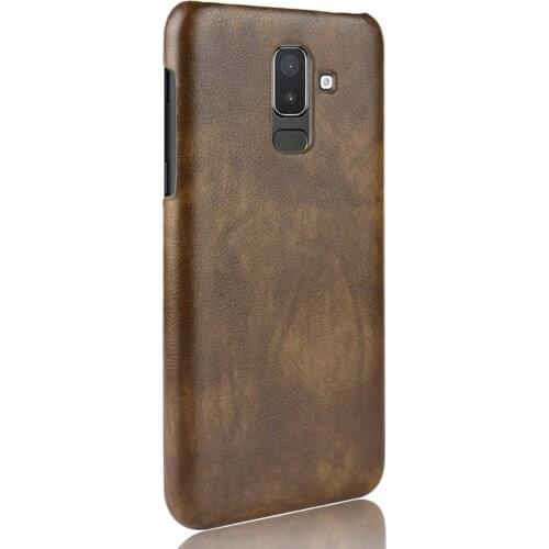 10pcs/lot Retro Litchi PC leather Case Phone Back Case Cover For Samsung J8 A7 A9 2018 EU J6 Prime J6 PLUS J4 Prime J4 PLUS