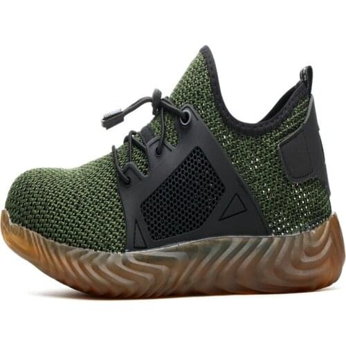 Men and Women Steel Toe Air Safety Boots Indestructible Ryder Shoes Puncture-Proof Work Sneakers Breathable Shoes