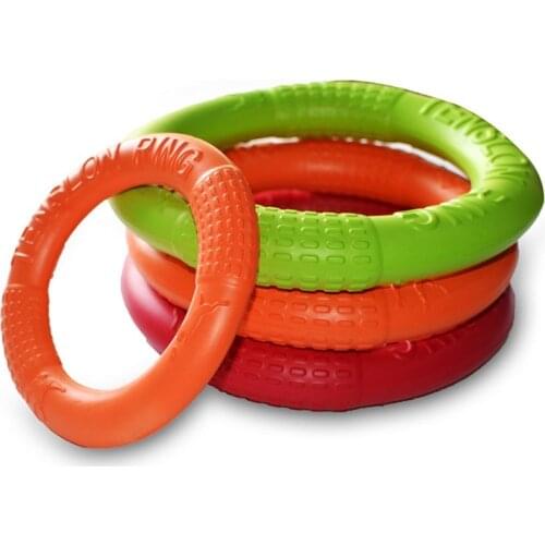Pet Flying Discs EVA Dog Training Ring Puller Resistant Bite Floating Toy Puppy Outdoor Interactive Game Playing Products Supply