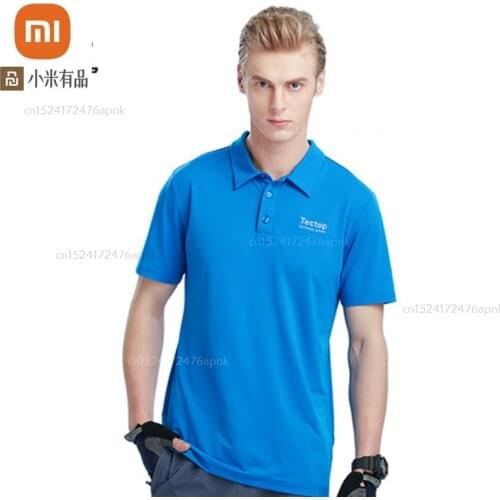 Xiaomi youpin summer stretch polo shirt t-shirt mens shirt collar short-sleeved quick-drying shirt mens lapel polo shirt