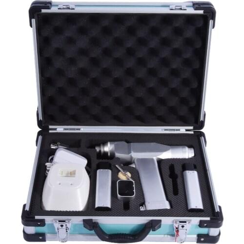 Dual-use Medical Surgical Orthopedic Electric Bone Hollow Drill Canulated AC220v/50HZ 0-800 r/min 85W 12.5N.m With 2 Batteries