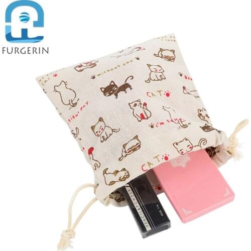 FURGERIN Mini Storage Bag Travel Organizer Packaging travel pouch Coin Purse cable bag hanging organizer makeup toy storage 1PCS