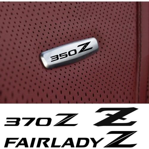 Car Chair Seat Sticker Front Seat Tuning Badges Metal FOR Nissan 350Z Z33 350Z Nismo Z GTS 370Z Car Accessories