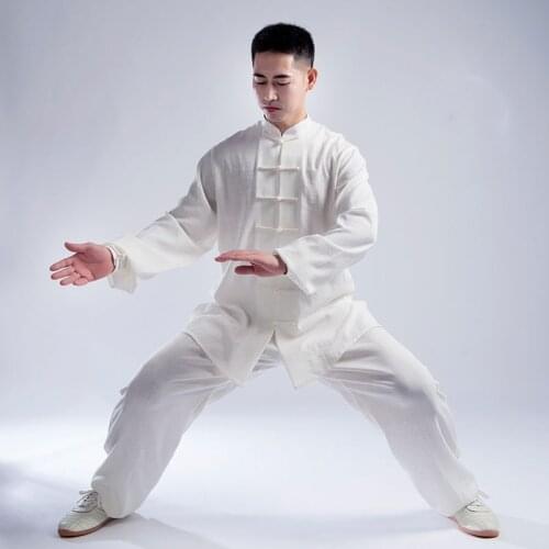 New Product Tai Chi clothes Men And Women Autumn And Winter Tang Costume Yingmian Hemp A Art Performance clothes Boxing Clothing