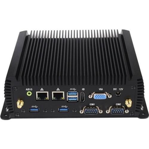 Industrial Desktop PC Intel Core I3 4005U I5 5200U I7 5500U Linux 2*Gigabit Ethernet 300Mb/s WiFi 6*RS232/485 HD VGA 6*USB Watch