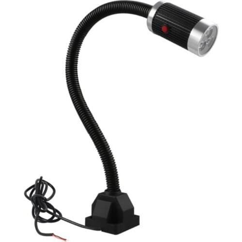 LED Sewing Machine Light, Industrial Lighting Work Lamp, Screws Fixing Base Mount, 6W, 24V, 500mm Long Flexible Neck, for Works