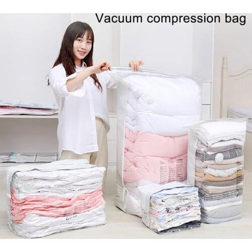 Vacuum Compression Bag Suction-Free Storage Bag Thickened Three-Dimensional Clothes Sorting And Packing Household Vacuum Bag