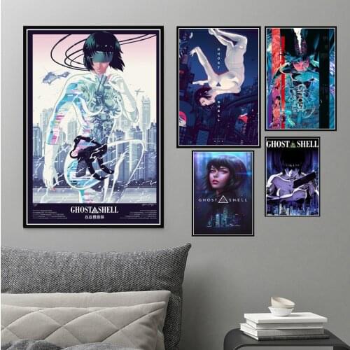 Japan Anime Ghost In The Shell Posters and Prints Modern Punk Style Art Canvas Painting On The Wall Home Decoration Living Room