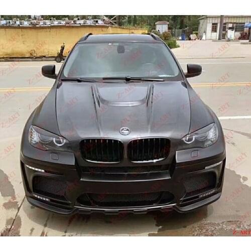 Z-ART 2008-2013 X5 X6 carbon engine bonnet for BMW E71 X6 carbon fiber engine cover for BMW E70 X5 carbon fiber engine hood