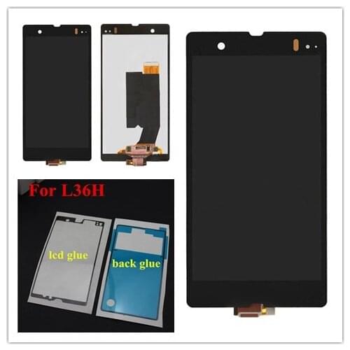 For Sony Xperia Z LCD Display With Glass Touch Screen Assembly For Sony C6602 LCD For Xperia C6603 c6606 Display Touch