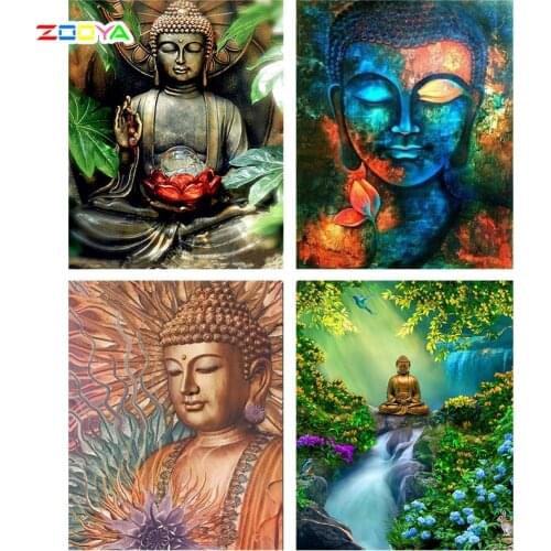 Zooya 5D Stitch Diamond Painting Buddhism Diamond Embroidery Painting Cross Stitch Diamond Painting Mosaic Gift Handmake Jq650