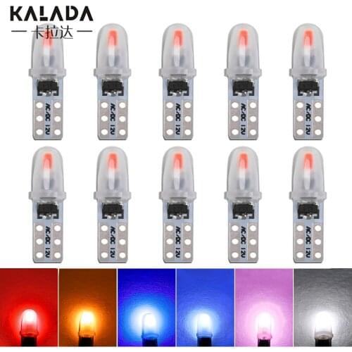 10/20 pcs High Bright Canbus T5 W3W W1.2W Led Car Dashboard Panel Light For Kia Light Auto 3000K 8000K Amber Ice Blue For Honda