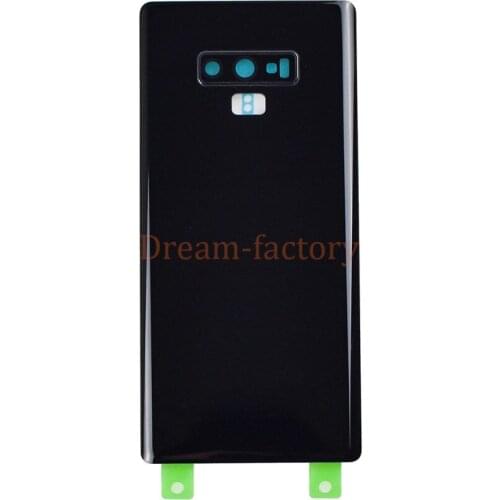 10PCS Back Cover Battery Door Rear Glass with Adhesive Glue Camera Lens for Samsung Galaxy Note 9 N960 N960F