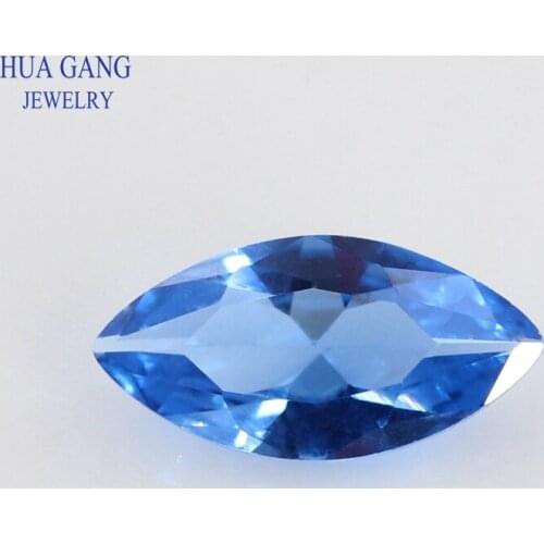 119# Spinel Blue Marquise Shape Brilliant Cut Synthetic Spinel Stone For Jewelry Size 1.5x3-8x16mm Free Shipping