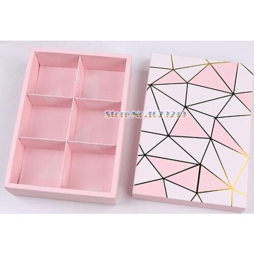 22*14.8*5cm Pink Paper Cake Box Chocolate Party Cookies Box Stamping Design Gift Box Free Shipping 100-200pcs/lot