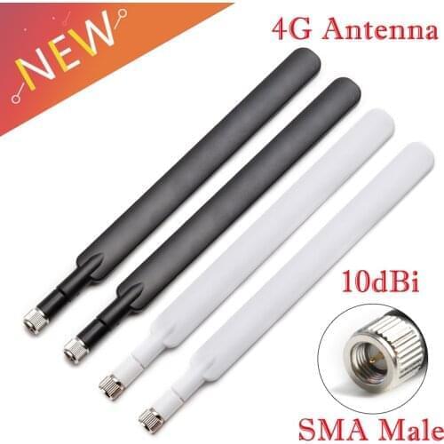 4G Antenna SMA Male 10dBi for 4G LTE Router External Antenna for B593S B880 B310 700-2690MHz Router Antenna