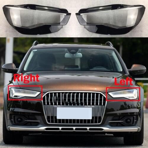 Auto Head Lamp Caps For Audi A6 C7 2015-2018 Car Front Headlight Cover Glass Lens Shell Light Lampcover Headlamp Lampshade