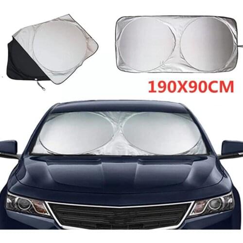 Car Sun Shade Cover UV Protection Shield Front Rear Sunshade Car Shade Window Windshield Sun Shade Visor For Car Cover Sun I9Q1