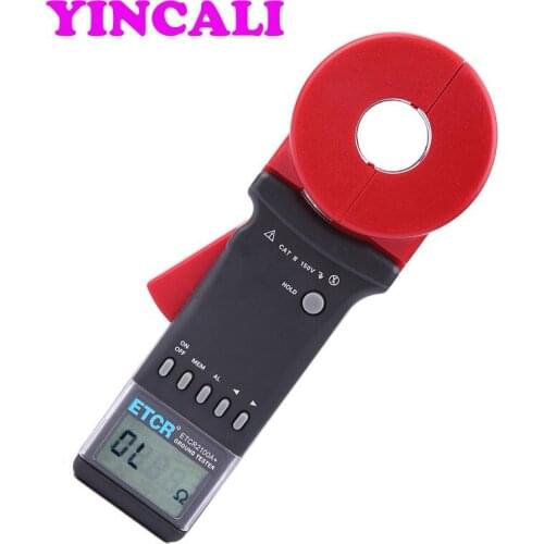 High Resolution Clamp Earth Resistance Tester ETCR2100A+ Digital Clamp On Ground Earth Resistance Tester Meter