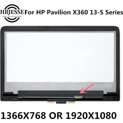 HD OR FHD Display Touch Screen Assembly For HP Pavilion X360 13-S 13-s122ds 13-s195nr 13-s100nj 13-S121ds 13-s192nr 13-s060sa