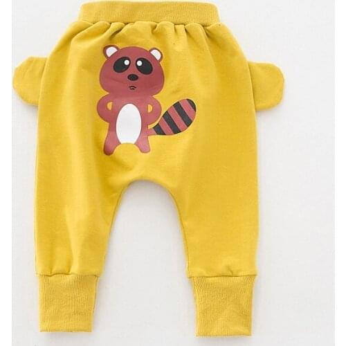 Boy Long Pants 0 To 4 Year hot sale spring and autumn kids clothing boys girls harem pants cotton Animal trousers baby pants