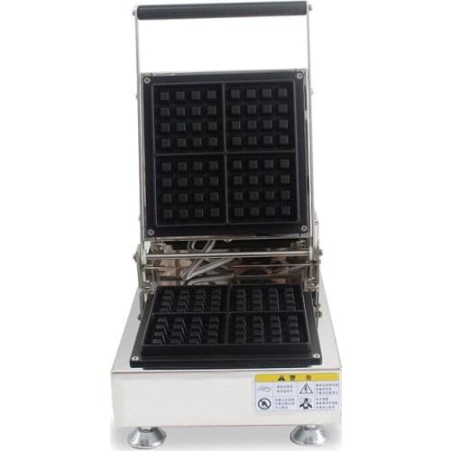 Commercial use Electric Non-stick four slices thick square Liege Belgian waffle maker machine,Belgium Waffle Maker