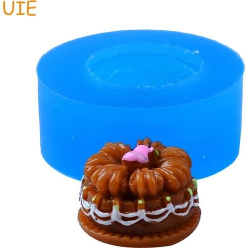 GYL103U Chocolate Cake Silicone Mold - Cupcake Decoration Bakeware Polymer Clay Sugarcraft Molds, Candle Moulds