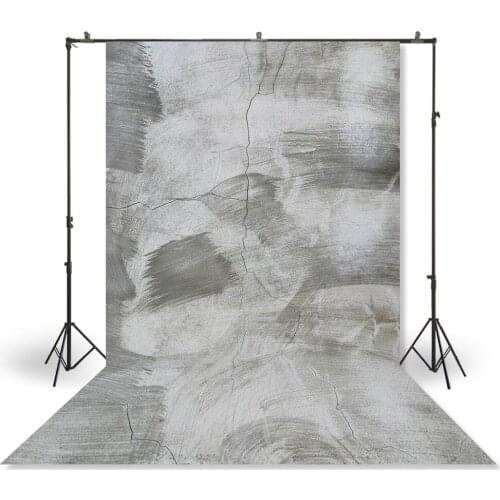 HUAYI Photography Backdrop Grunge Brick Wall Texture Photo Shoot Backdrop Studio Newborns Portraits Grey Wall Background XT-6716