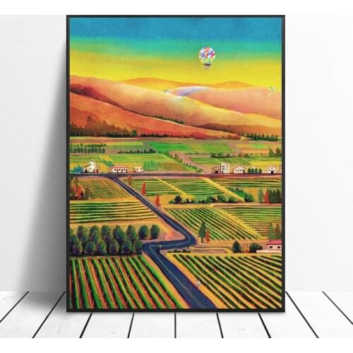 Napa Valley Art Canvas Poster Home Decoration Painting No Frame
