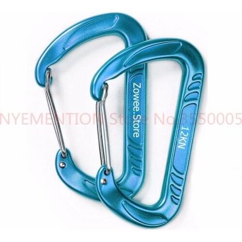 Hammock Carabiner Survial Key Chain Carabine Hook Clip Camping Equipment Paracord Buckles for Outdoor Camping 50pcs