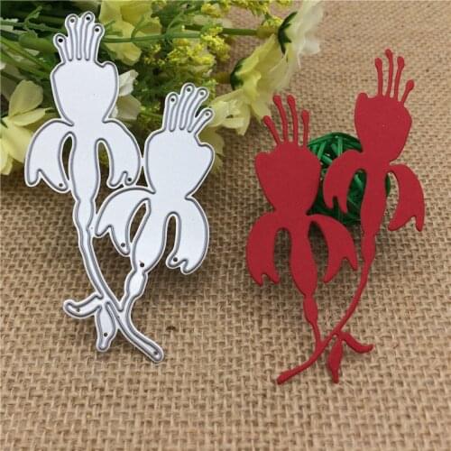 Petunia Trumpet Flower Metal Cutting Dies Stencil Scrapbooking Photo Album Card Paper Embossing Craft DIY