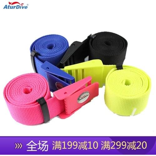 Aturdive submersible strap buckle stainless steel submersible buckle belt buckle 1.5meter 2'' Diving Webbing Weight