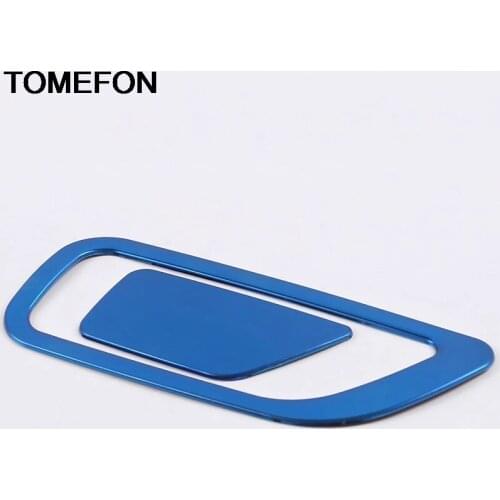 TOMEFON For Ford Focus 2019 2020 Dashboard Pessager Tool Glove Storage Box Handle Cover Trim Interior Accessories StainlessSteel