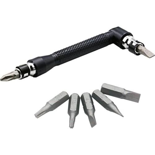 6.35mm L Shape Double Head Tube Wrench Hexagon Wrench Suitable for Screwdriver Tips Routine Utility Tool Wrench Set Ratchets