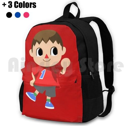 Friendly Villager Is Friendly Outdoor Hiking Backpack Waterproof Camping Travel Animal Villager Super Smash Bros 3Ds Wii U