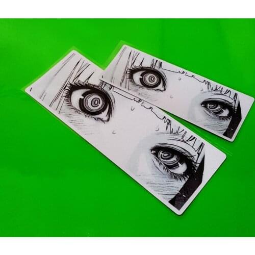 1PCS Car Styling Vinyl Sticker Classic Anime Cartoon Girl Peeping Eyes Look Motorcycle Bike Guitar Case DIY Decorate Decals