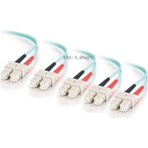 LODFIBER 30M SC-SC Outdoor Armored 10G OM3 MM 10 Strands Fiber Optic Cable Patch Cord