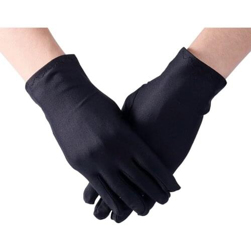 Hight Quality Black Gloves Inspection Cotton Work Gloves Jewelry Lightweight
