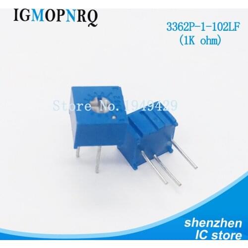 10Pcs/Lot 3362P-1-102LF 3362P 102 1K ohm Trimpot Trimmer Potentiometer Variable resistor new
