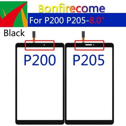 10Pcs\Lot For Samsung Galaxy Tab A 8.0 & S Pen (2019) P200 P205 Touch Screen Digitizer Assembly Front Outer Glass Replacement