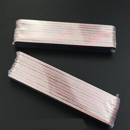 10 PIECE Grinding Nail Files Straight Edge Stick Nail art Salon Glitter Tools Black Straight Nail Files type tools Free Delivery