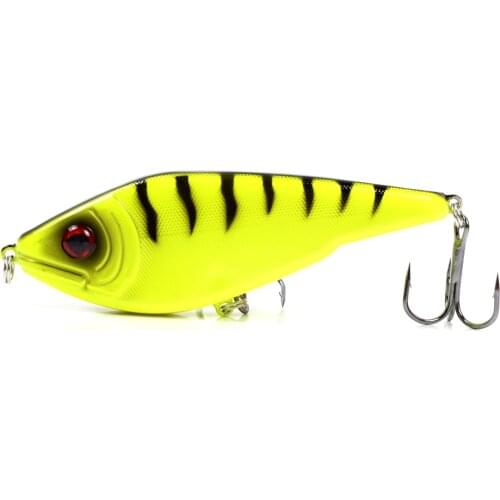 100MM 45G Slow Sinking Jerkbait Fishing Lure Slider Swim Action Hard Body Jerk Bait for Pike Musky